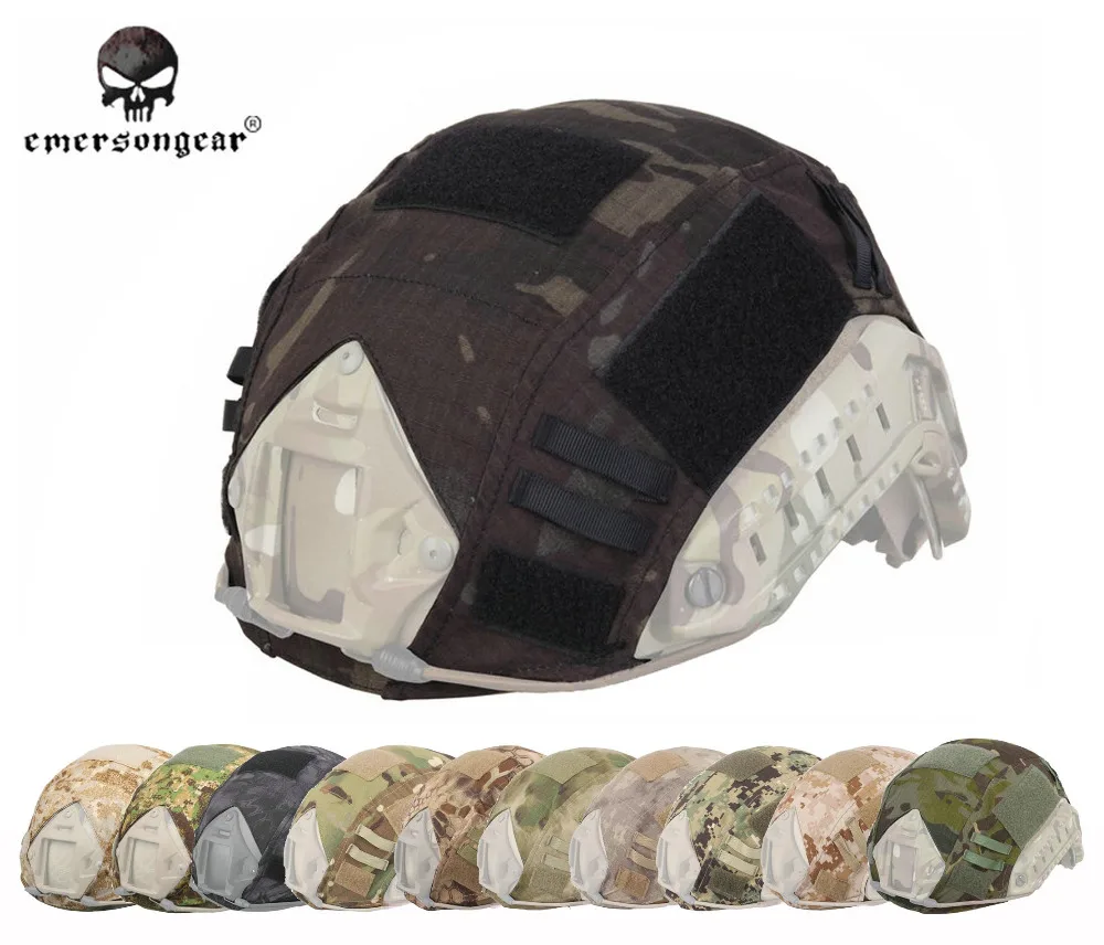 

Military Airsoft Tactical Helmet Cover Combat EMERSON Fast Helmet Cover Multicam AOR1 EM8825