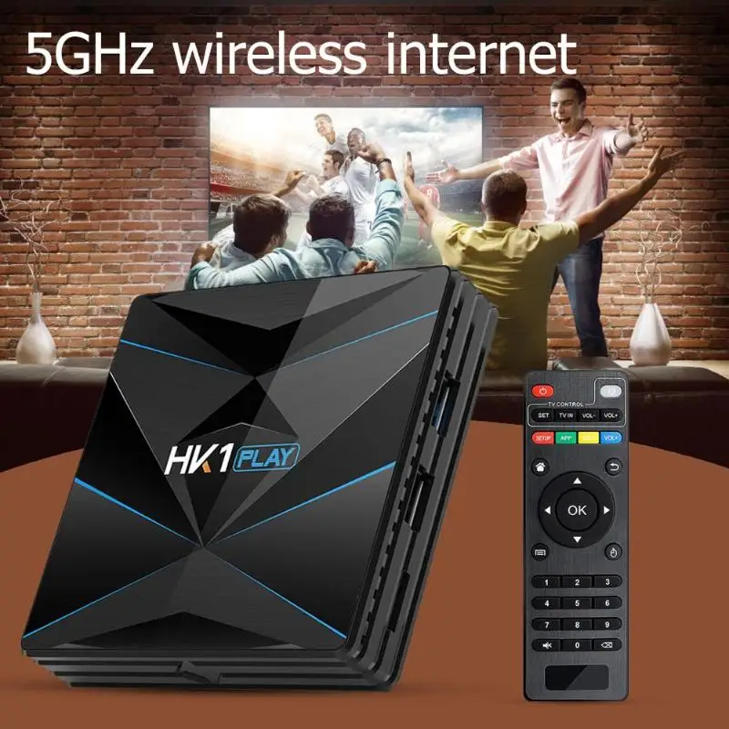 H1 Play tv Box Android 9,0 Amlogic S905X2 2 ГБ+ 16 Гб WiFi BT4.0 телеприставка