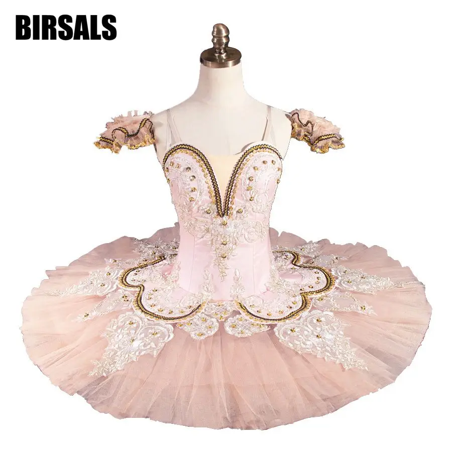 Hot Sale Spring Pink Fairy Professional Ballet Tutu Girls Platter Classic Ballerina Tutu Dress WomenBT9044B