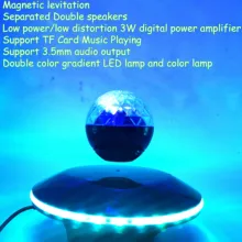 Магнитная левитации светодиодные лампы Bluetooth Динамик красочные Maglev подвеска Bluetooth Динамик бытовой маленький ночник аудио