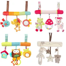 Милые детские игрушки, детская кроватка с животными/машинка/кровать, погремушки, игрушки для детского сиденья, аксессуары для животных, детская Мобильная коляска, игрушки, плюшевая игрушка