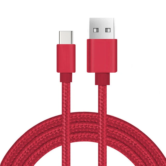 Red Кабель usb type-C 3A для быстрой зарядки USB C кабель для передачи данных Usb-C зарядное устройство для samsung S10 S9 S8 Xiaomi mi 8 красный mi Note 7 кабель type-C - Цвет: Red