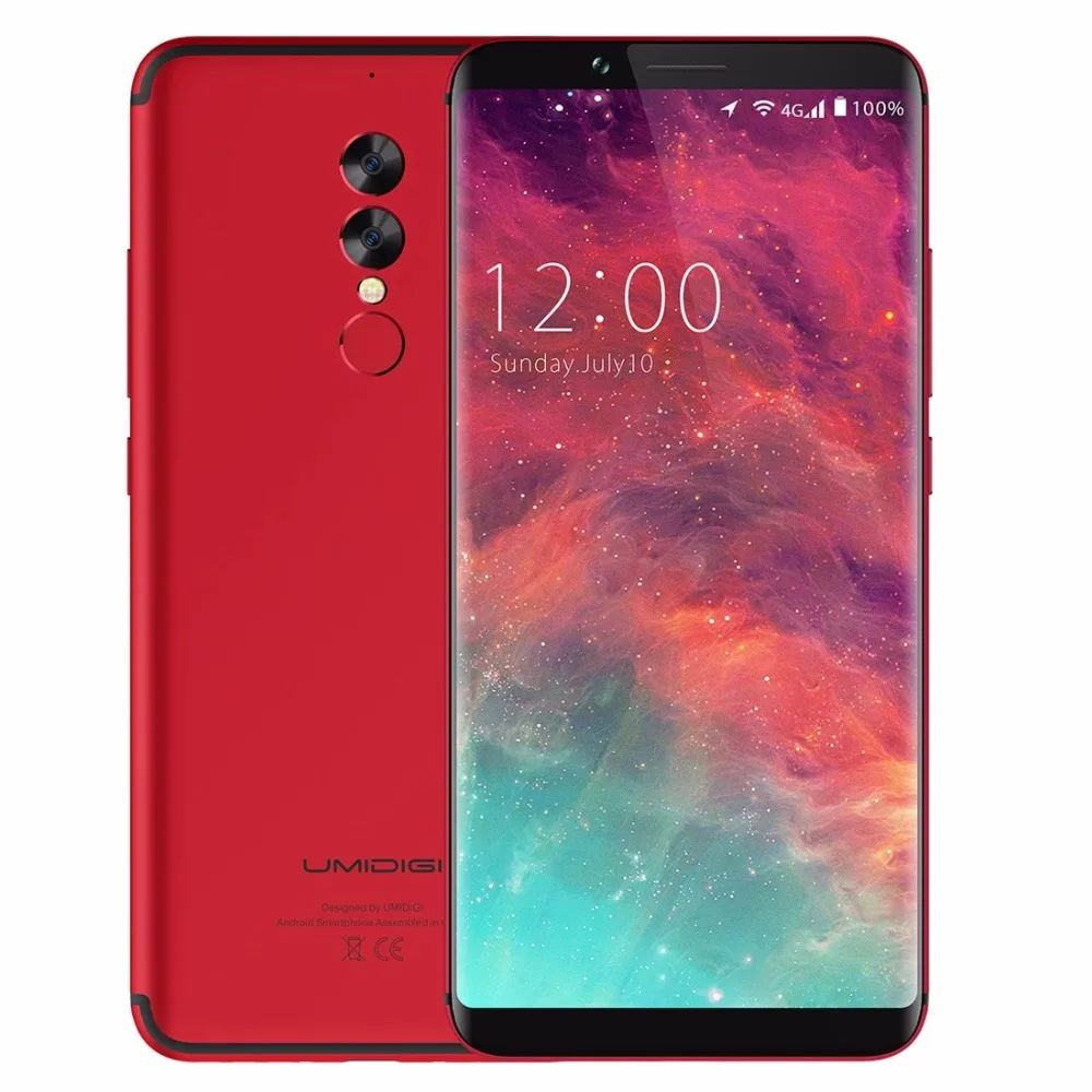 Original UMIDIGI S2 Mobile Phone MTK Helio P20 6.0 inch 5100mAh 13.0MP Dual Rear Camera Cell Phones Front Touch ID Mobile Phone