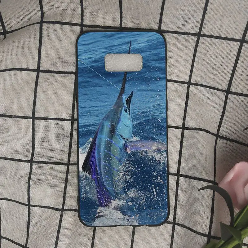 blue marlin fish jumping