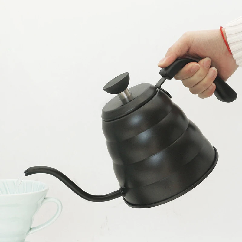 

Stainless Steel Drip Pour Over Coffee Pot 1L/1.2L Gooseneck Long Spout Water Kettle Teapot Cafe Barista Milk Jug Pitcher Tools