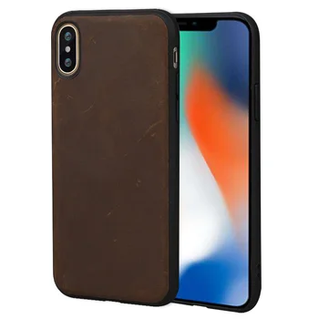 

Retro Genuine PULL-UP Leather phone case for iphone X 11 11 Pro Max XS Max XR 6 6s 5 5s se 2 7 8 plus 360 full protection cover