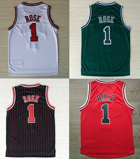 derrick rose jersey stitched