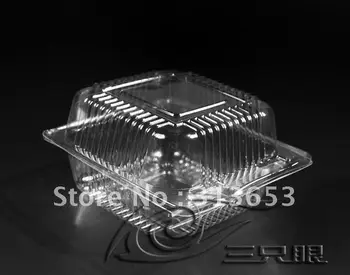 

100pcs blister box/food container / cake box / moon cake box / bread container/ food packaging