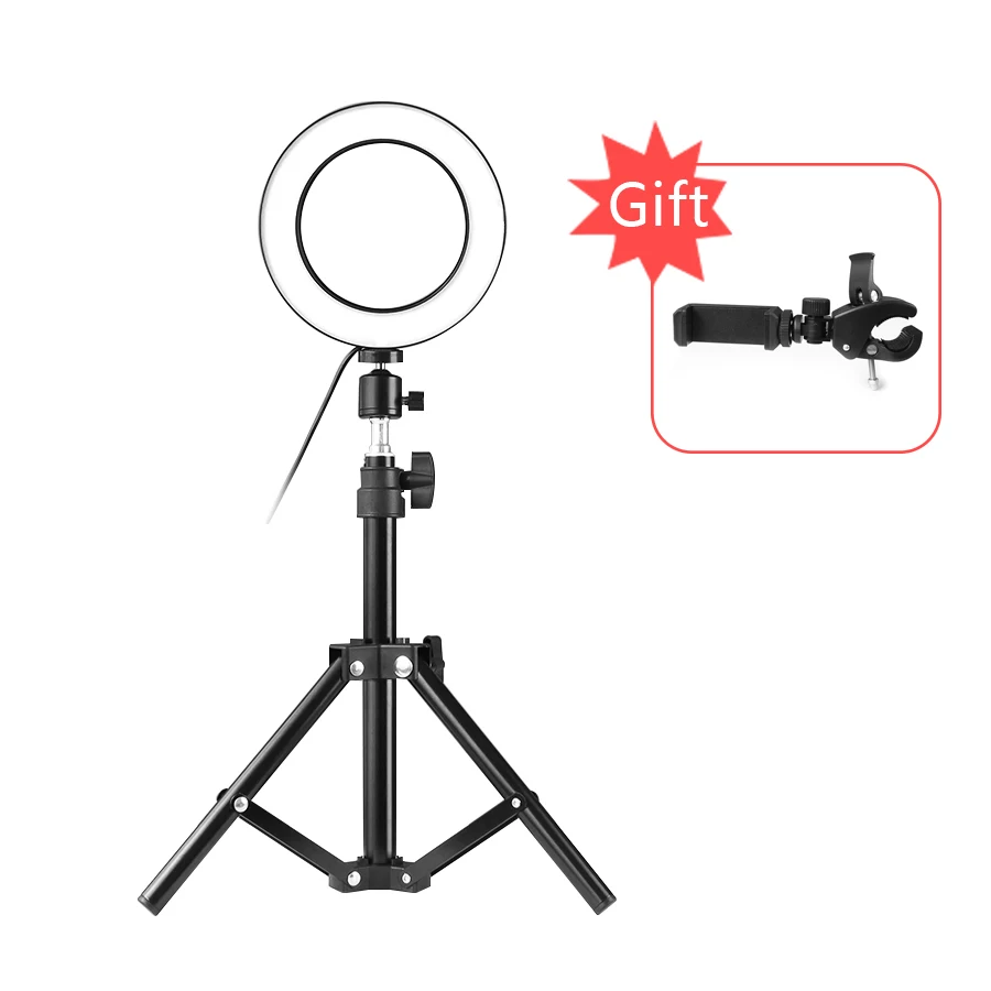 LED-Ring-Light-6-16cm-3200-5600K-64-LEDs-Selfie-Ring-Lamp-Photographic-Lighting-With-Tripod (6)