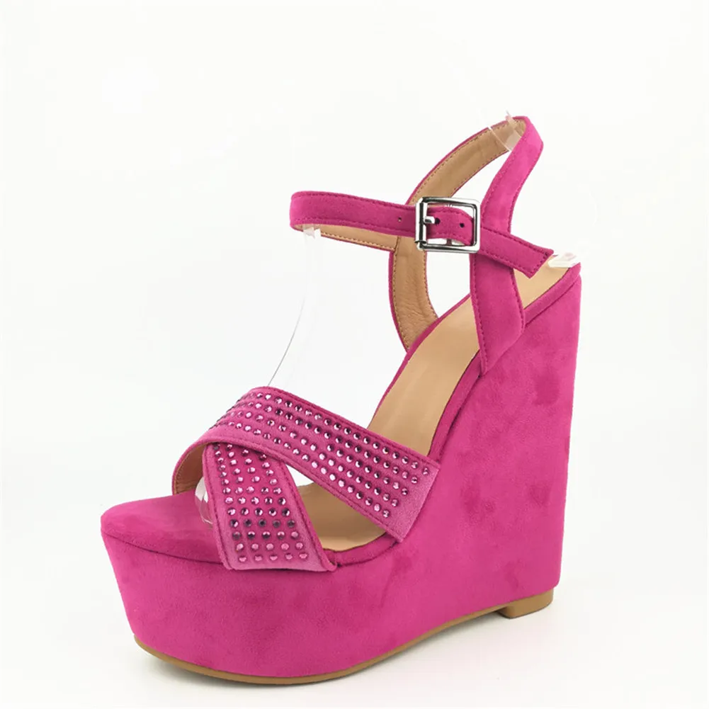 

SARAIRIS Luxury Large Size 35-47 Sexy Party Women Shoes Summer High Heels Shoes Woman Sandals Wedges Shoes