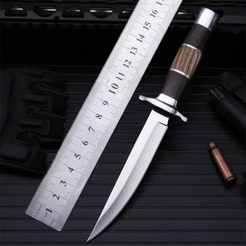 

2020 New Free Shipping High Hardness Outdoor Hunting Knife Self-defense Wilderness Survival Camping Wood Handle Fruit Knives