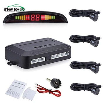 

Car Parking Sensor System Led Display 4 Sensors 22mm Parktronic Reverse Parking Sensor Kit Radar Sensoru Detector Parkeersensor