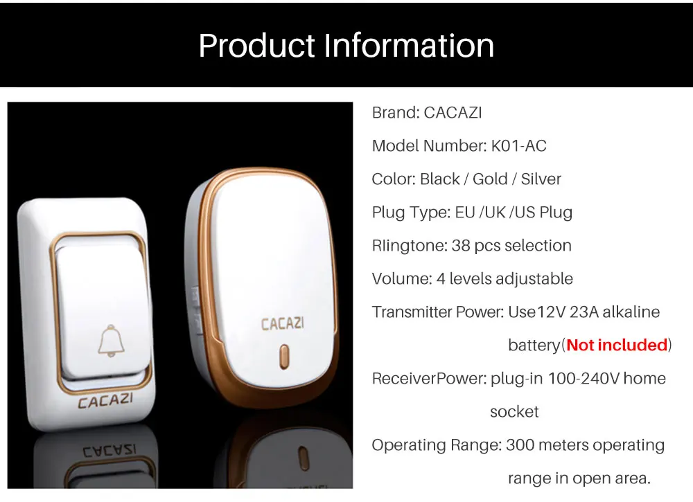 Chime Wireless Doorbell (9)