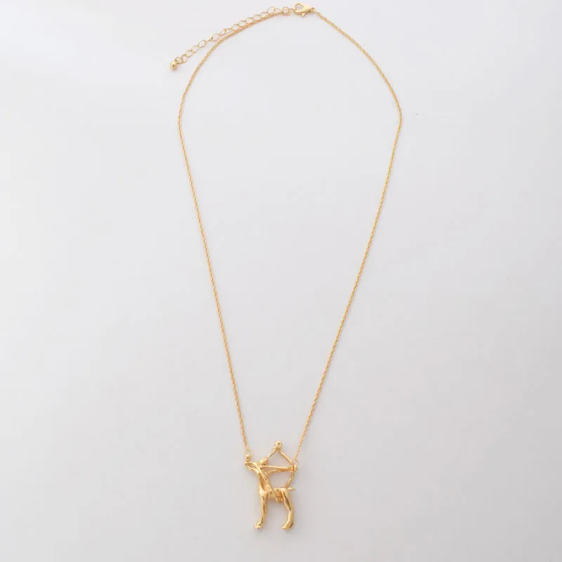 3D звезда знак зодиака 12 Созвездие монета ожерелье s& ожерелье с подвесками для женщин длинное цепное ожерелье Бижу femme