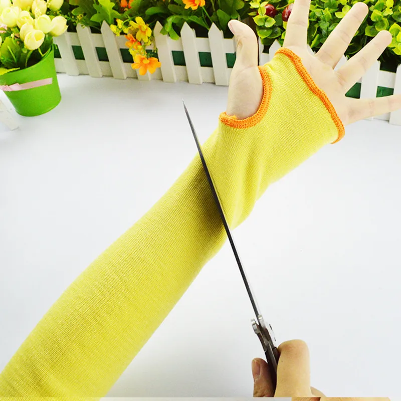 1Pair Steel Wire Butcher Anti Cut Gloves Cut Proof Arm Sleeve Guard Bracer Work Safety Gloves Armband Wrist Protector Labor Too (2)