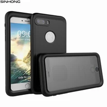 Для Apple iPhone 7 7 Плюс Водонепроницаемый Телефон Case IP68 10 m глубокая Вода Грязная Ударопрочная Крышка Всего Тела 360 Градусов Защитные капа