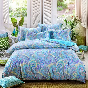 

UNIHOME Cotton Blend Duvet Cover Sets, Vintage Floral Pattern Design(jiaxiya red)