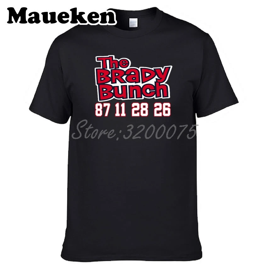 Мужская футболка Tom Brady 12 New England Bunch Julian Edelman 11 James White 28 Sony Michel 26 W19010202|Футболки| |