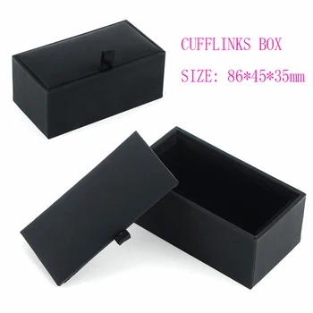 

Hot Sale Cufflinks Box 3styles Gift Box Gemelos New Storage Boxes Jewelry Cuff links Case Craft Badge Box Jewelry case