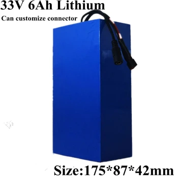 

33v 6Ah 6000mAh 18650 9S2P Cell 33V Rechargeable Li-Ion Battery For E-TWOW Scooter 2 Wheels BMS board inside T plug + charger
