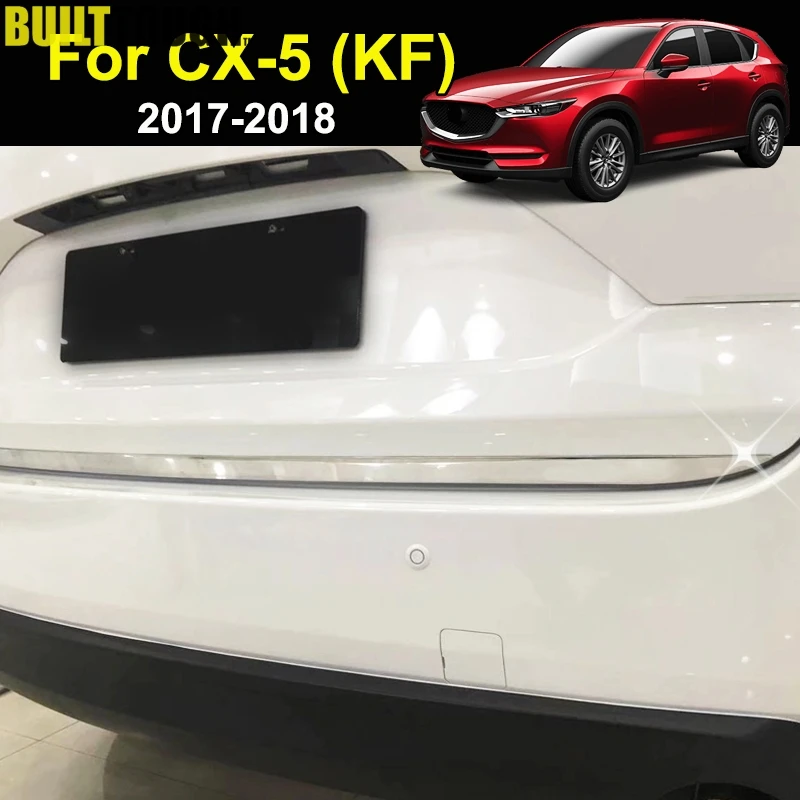 

For Mazda Cx-5 Cx5 2nd Gen KF 2017-2019 Chrome Rear Trunk Lid Edge Cover Tailgate Boot Door Trim Strip Molding Garnish Stainless