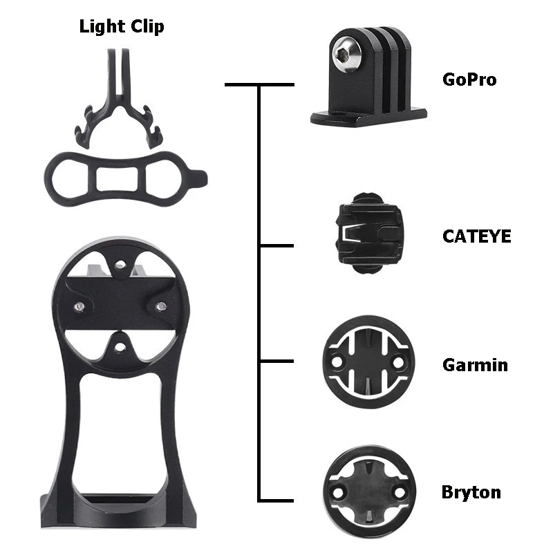 Bicycle Computer Mount Holder Bike Front Extension Handlebar Bracket Mount Accessories For Garmin Bryton CATEYE GoPro PA0126 (2)