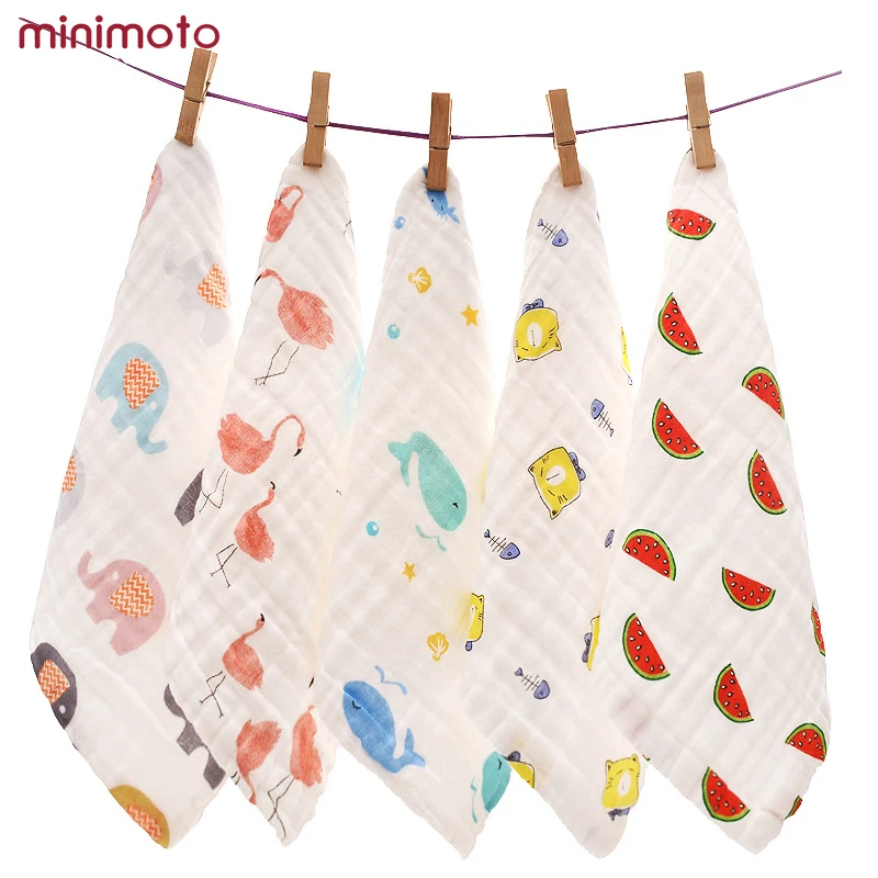 

Newborn Baby Handkerchief Cartoon Feed Saliva Infant Nursing Face Towel Soft Cotton Hand Wipe Muslin Wash Cloth Bathing 25x25cm