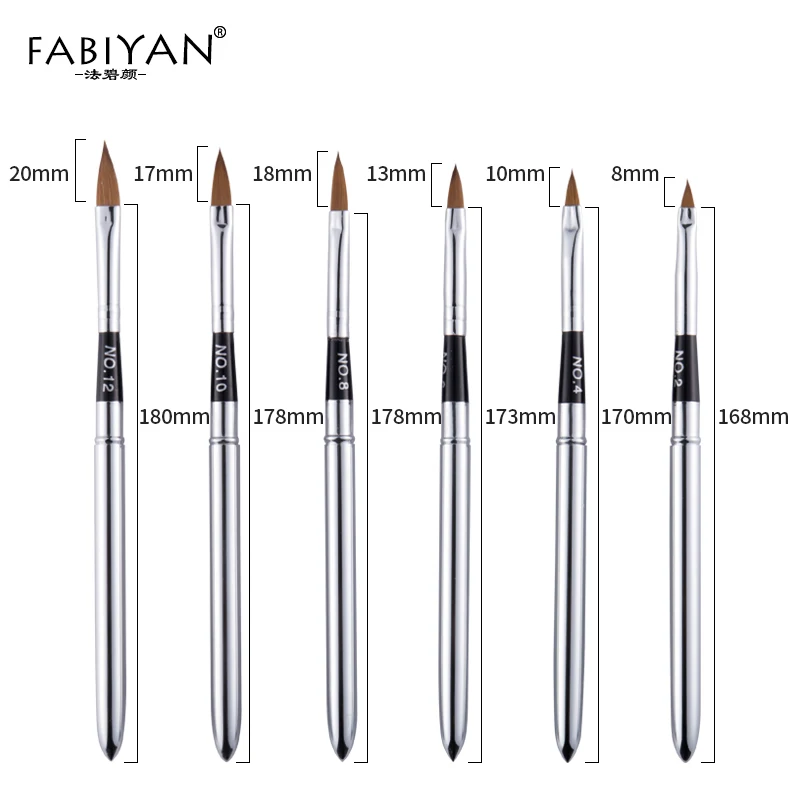 6 шт. кисточки для дизайна ногтей|brush acrylic|nail art brushes toolnail brush tool |