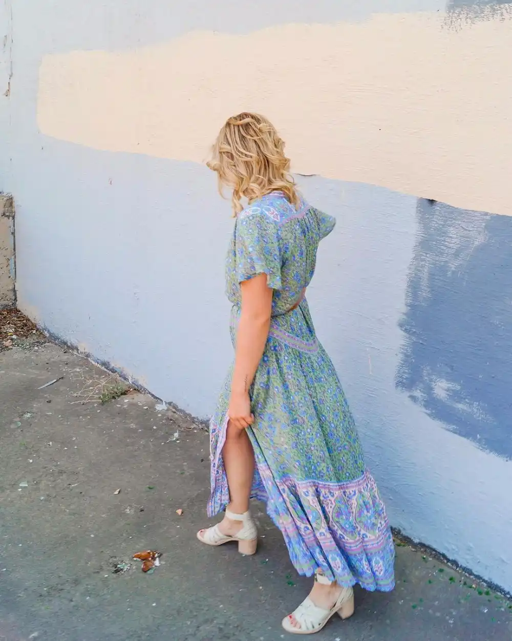 jasmine flutter sleeve maxi