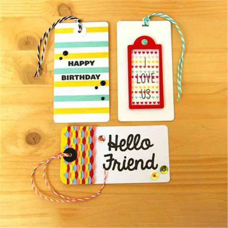 

4 Square Dies Metal Cutting Dies Frame for DIY Scrapbooking Card Making Album Embossing Crafts Die Cut New Craft Cutting Dies