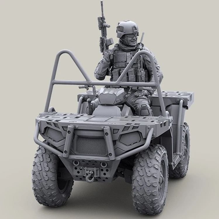 1/35 Спецназ США 2013 ATV rider, размазывание, не включает в себя автомобиль, Смола Модель солдата GK, разобранный и Неокрашенный комплект