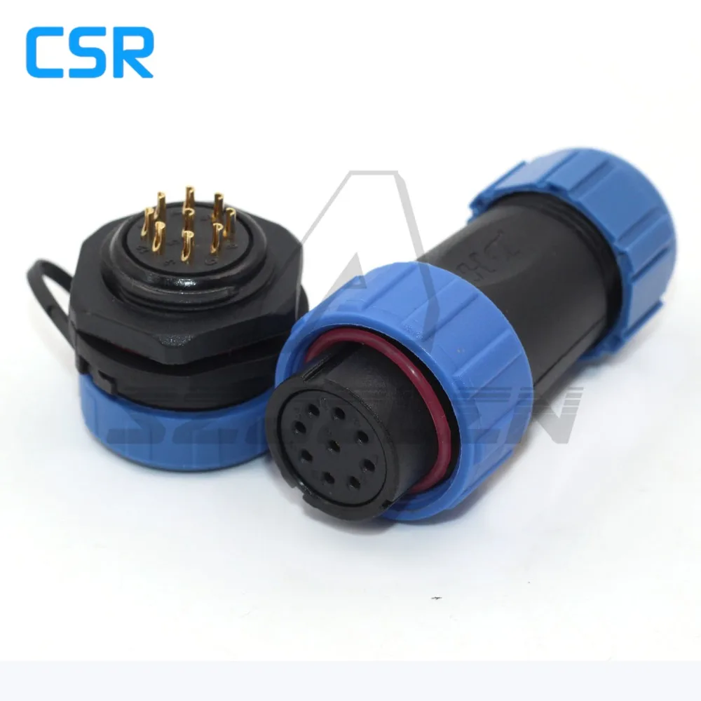 

SZJELEN SP21 IP68 plug 9-pin socket LED waterproof power cable connector
