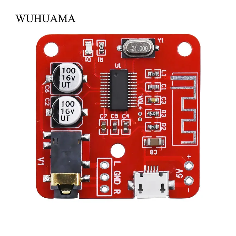 Bluetooth 4,0 аудио приемник Micro usb DC5V мощность 3,5 мм аудио без потерь музыкальная доска MP3 комплект модуль