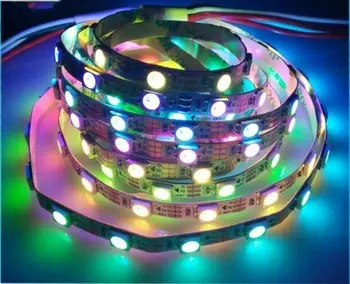 

4mm Width SK6812(similar WS2812B) mini SMD3535 RGB strip light 60led/m Individually Addressable DC5V Dream color Non-waterproof