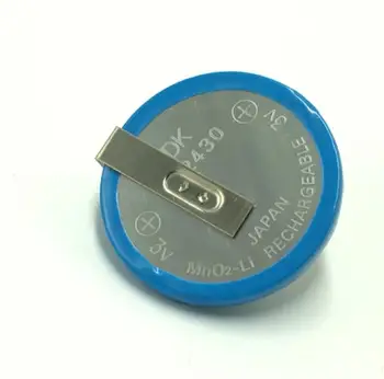 

5PCS Japan 3V Rechargeable Button Cell ML2430-HJ1 With Soldering Leg Solder