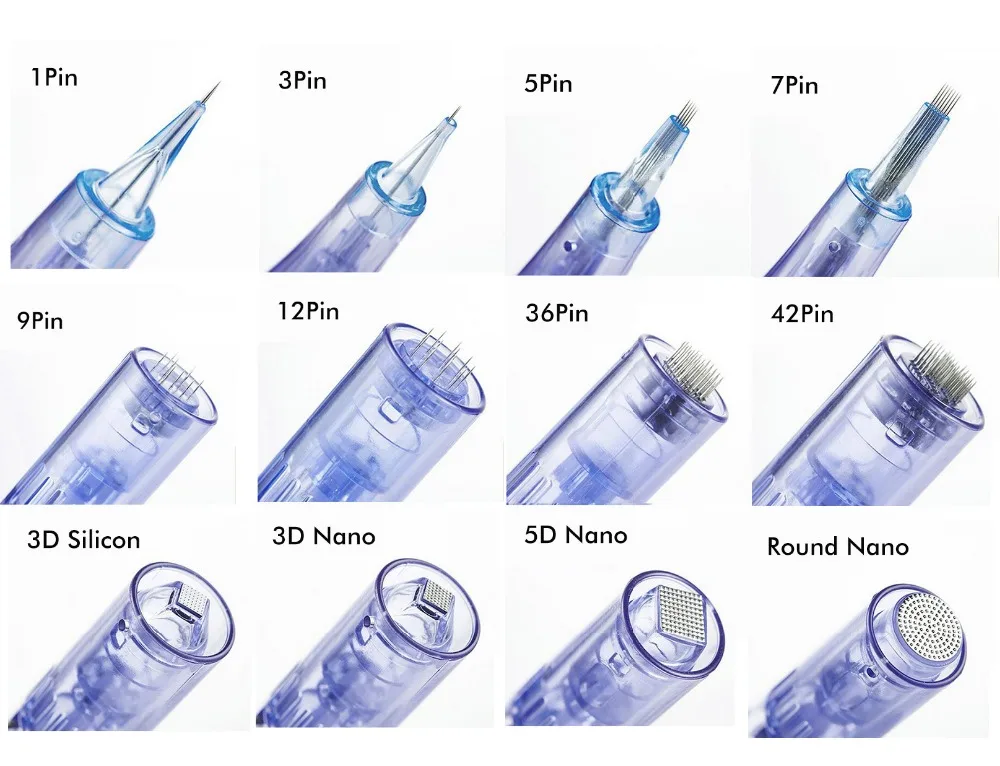 MTS/PUM микро иглы картридж Замена для Derma ручка 30 шт./лот нано головы татуировки