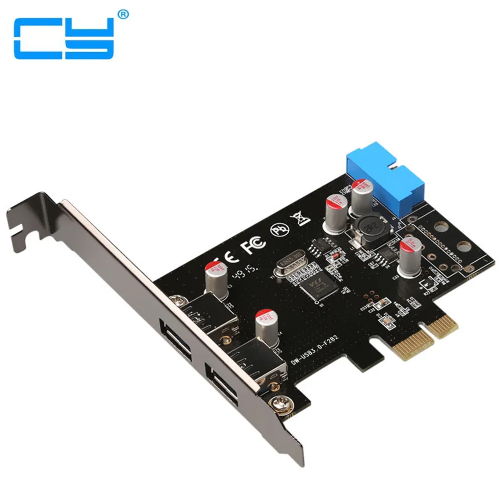 2port Superspeed Usb 3.0 Pcie Pci Express 19pin Usb3.0 Pcie