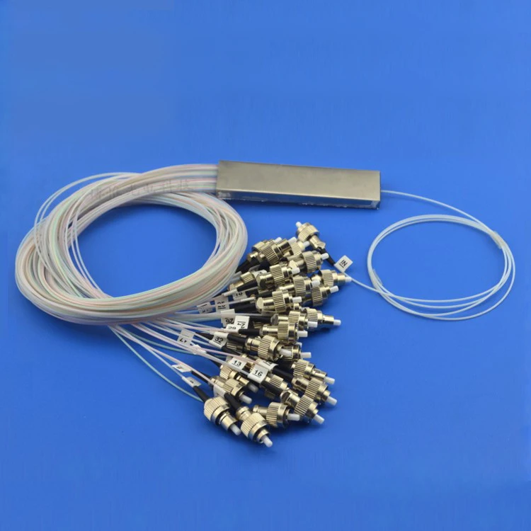

1x32 FC/UPC steel tube Type 0.9MM Fiber PLC Optic Splitter
