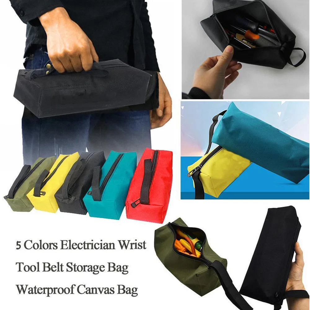 

Zipper Tool Bag Pouch Organize Storage Small Parts Hand Tool Plumber Electrician Convenience Storage Bag 5 color Accessories#15