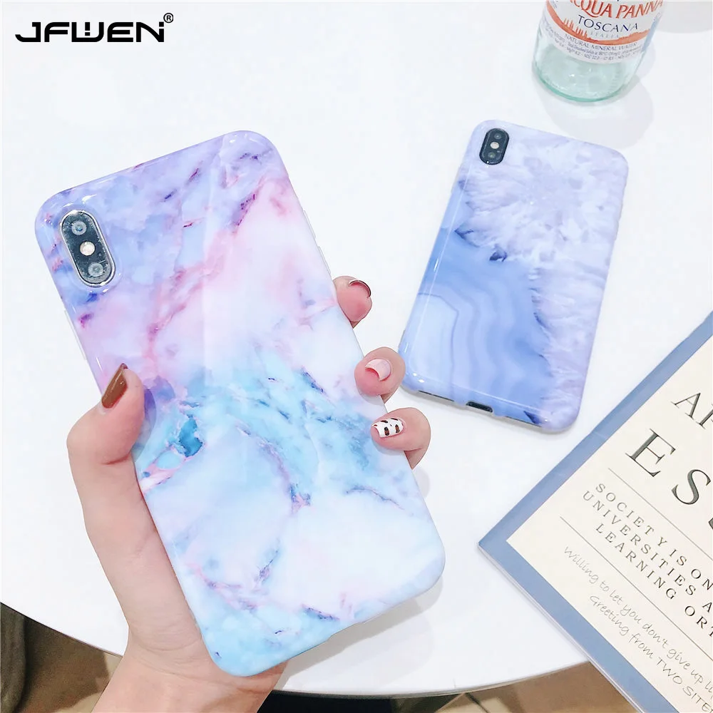 

Colorful Marble Phone Cases For Coque iphone XS MAX Case Soft TPU Silicone Cover For iphone 6 6S 7 8 Plus X XR XS MAX Case Cover