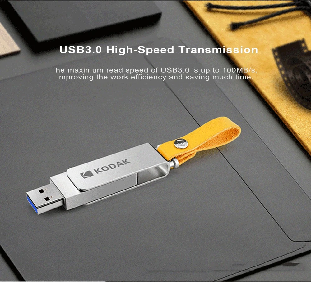 KODAK USB Flash Drive 128GB 256GB Metal Pen Drive 32GB 64GB 16GB K133 USB3.0 Memory stick Unidad flash USB3.1 Pendrive USB Drive flash drive for android