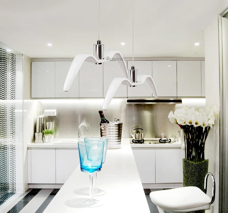 Horsten Nordic Modern Creative Sea Gull Pendant Lights Personality Seagull Pendant Lamp For Bedroom Dining Room Bar Restaurant A (1)
