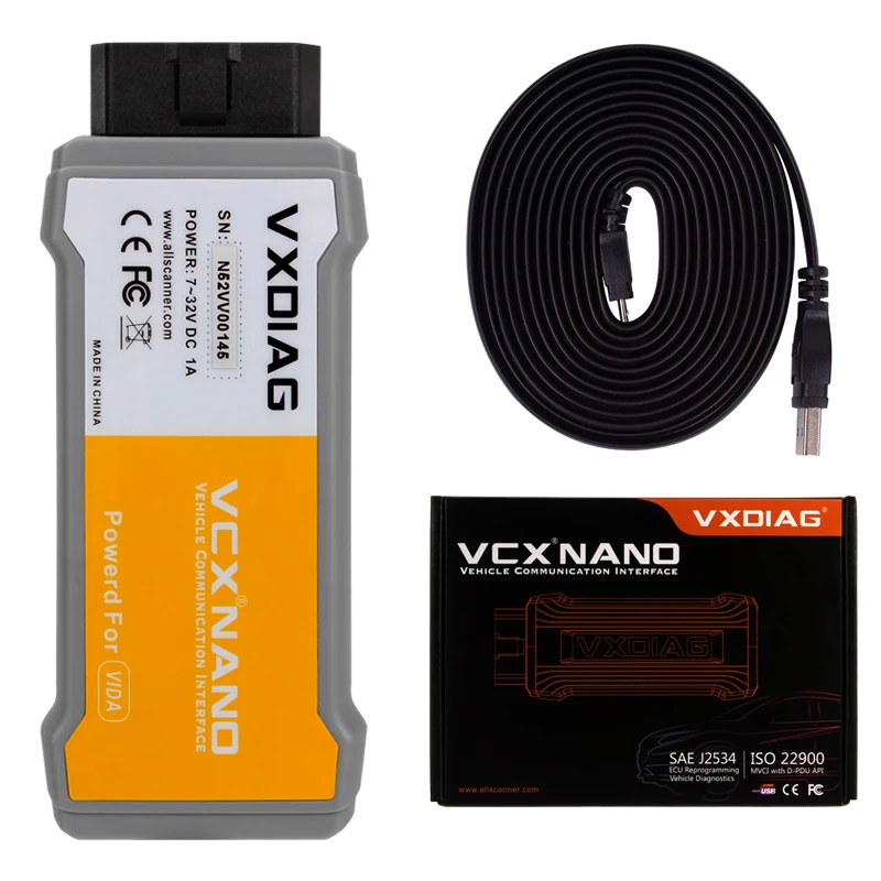 OBD2 FOR VOLVO Dice TOOL VXDIAG VCX NANO Diagnostic-tool For Volvo Car Diagnostic Tool Powerful Than For Volvo Vida Dice 2014D