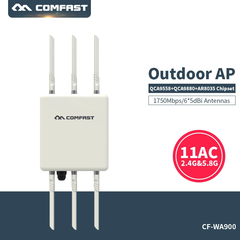 Открытый AP маршрутизатор 1750 Мбит/с инженерный Усилитель сигнала Wi Fi 802.11AC 5 8 Г + 2 4 г