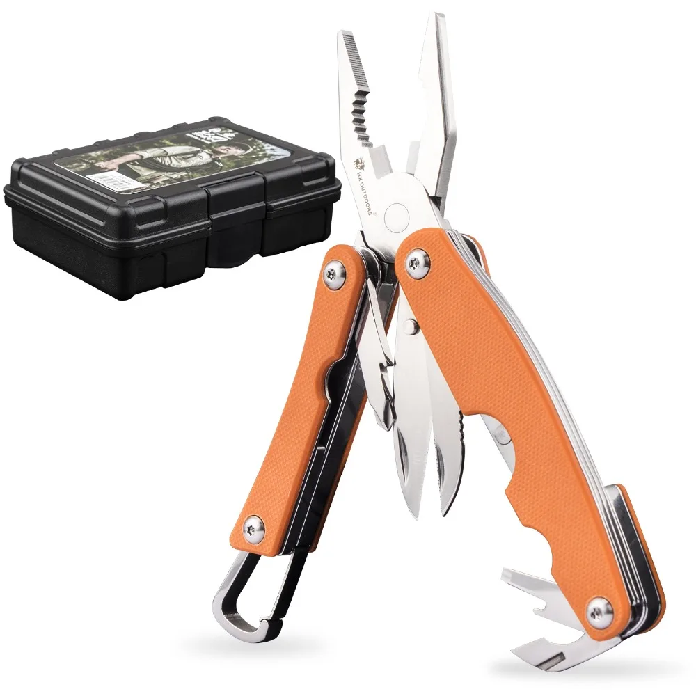 

HX OUTDOORS Multifunctional Fishing pliers Defenders Camping Survival Multi Tool Pliers Outdoor EDC Tool Car Tools With Box