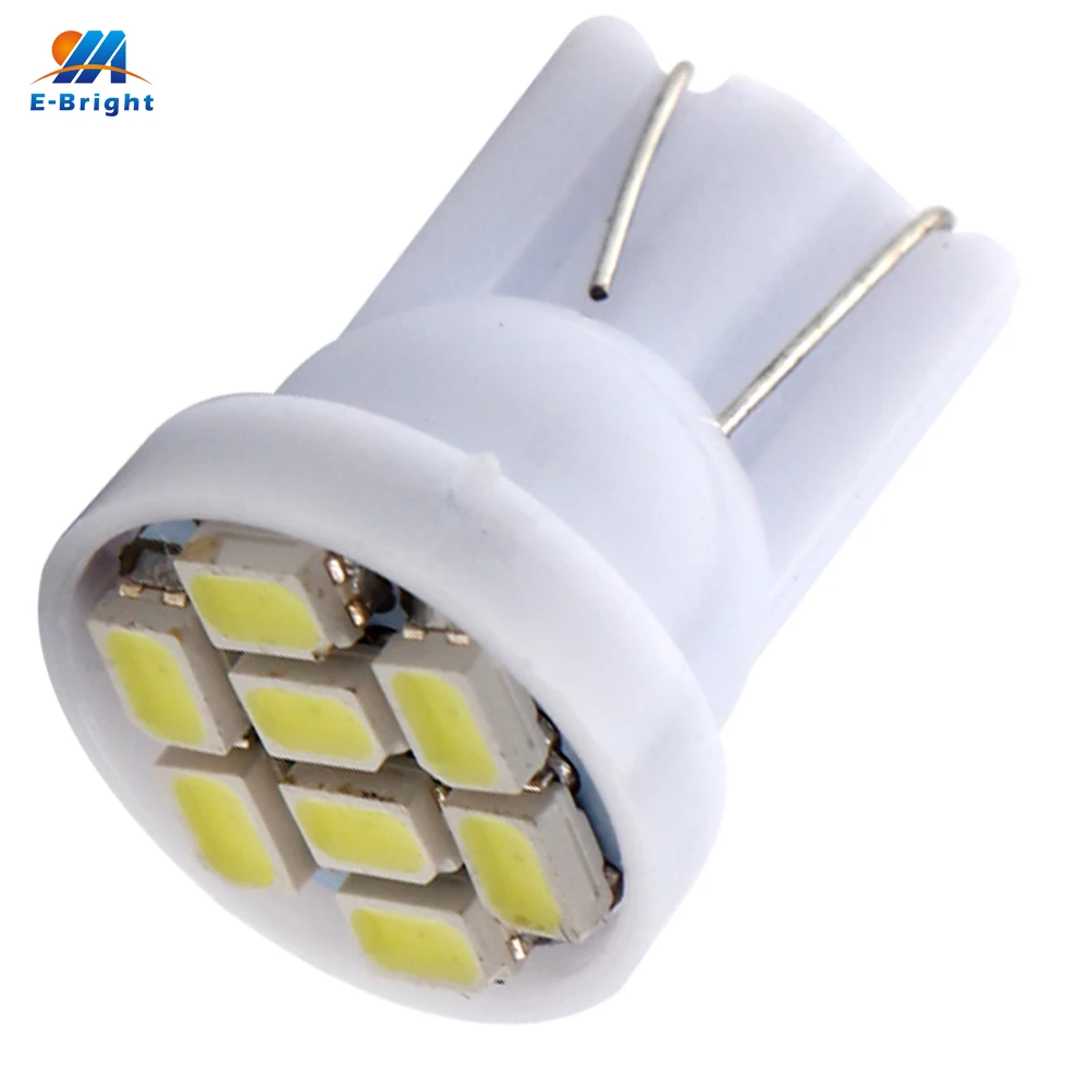 

2000 PCS T10 W5W 194 168 1206 8 SMD 8 LED Auto 12V DC LED Instrument Light Indicator Lamps Wedge Bulbs Mix Colors Hot Selling