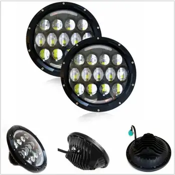 

1SET Led 7" Headlamp7 Inch 78W LED Headlamp With DRL Projector Headlight For Jeep Wrangler JK/TJ/LJ/CJ