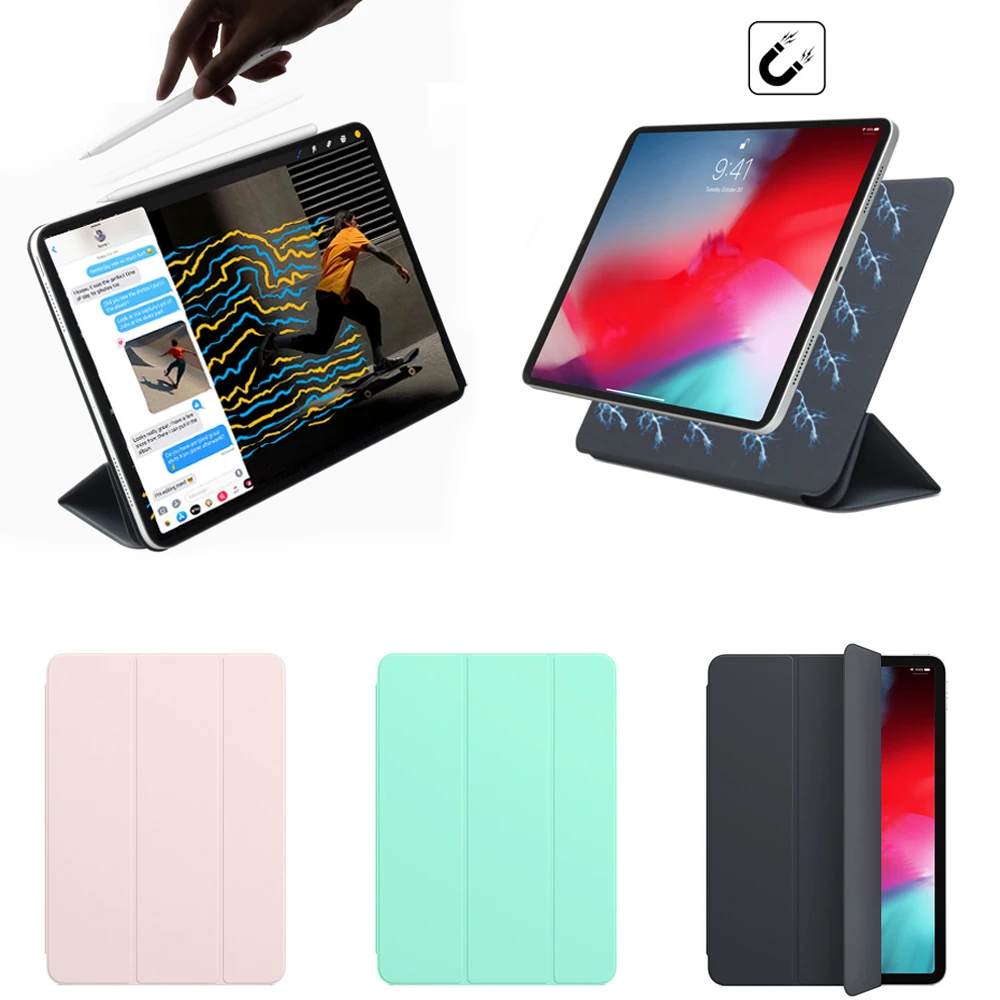 Магнитный умный чехол книжка для iPad Pro 2018 магнитный с тройной подставкой Pro11