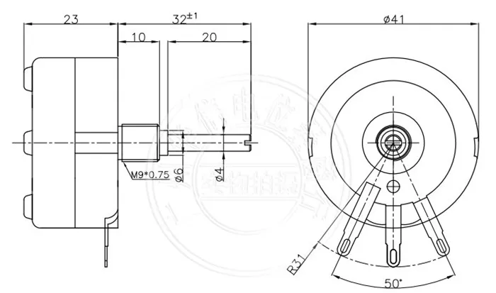 PW40 10W 100R 4