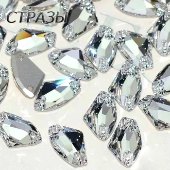 

Crystal Strass Clear Glass Sew On Rhinestone Galactic Cosmic rhinestone for sewing garment shoes bags handcraft diy trim